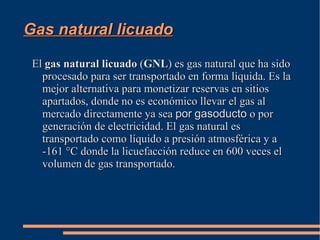 Composición del gas 