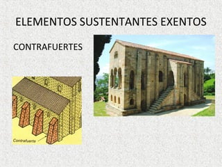 ELEMENTOS SUSTENTANTES EXENTOS
CONTRAFUERTES
 