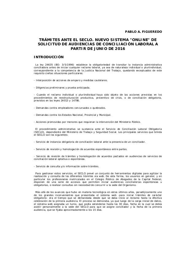 Seclo Nuevo Sistema Online De Solicitud De Audiencias