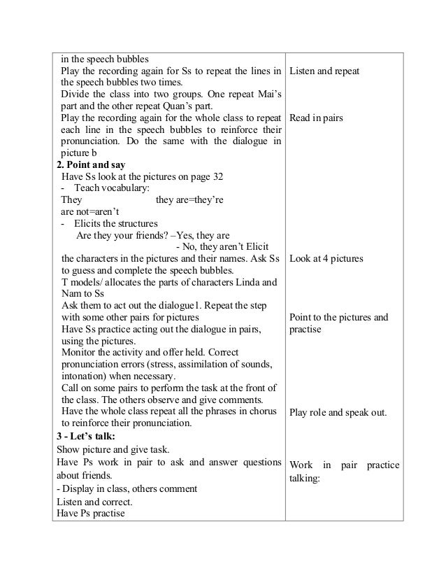 Lesson Plan - Grade 3