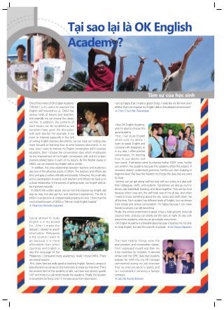 Trường Anh ngữ OK English - Bacolod, Philippines (Vietnamese)