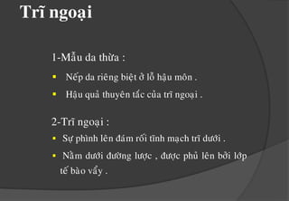 Lieân quan ñeán loái soáng vaø thoùi  			quen aên uoángTRIEÄU CHÖÙNG