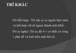 Soihaäumoântröïctraøng:ñaùnhgiaùtìnhtraïngcaùcbuùitró,phaùthieänthöôngtoån ,ungthöCaùctötheátrongthaêmkhaùmhaäumoân