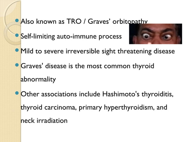 THYROID EYE DISEASE | PPT | Thyroid Disorders | Endocrine and Metabolic ...