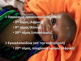 Παγκόσμια εγκυκλοπαίδεια (2002):
• 3ος τόμος (Αφρική)
• 9ος τόμος (Κένυα)
• 20ος τόμος (υποσιτισμός)
Εγκυκλοπαίδεια (απ’ την καθημερινή)
• 20ος τόμος, σύγχρονος κόσμος (Αφρική)
 