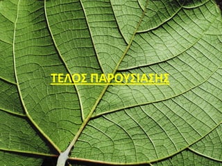 ΤΕΛΟΣ ΠΑΡΟΥΣΙΑΣΗΣ
 
