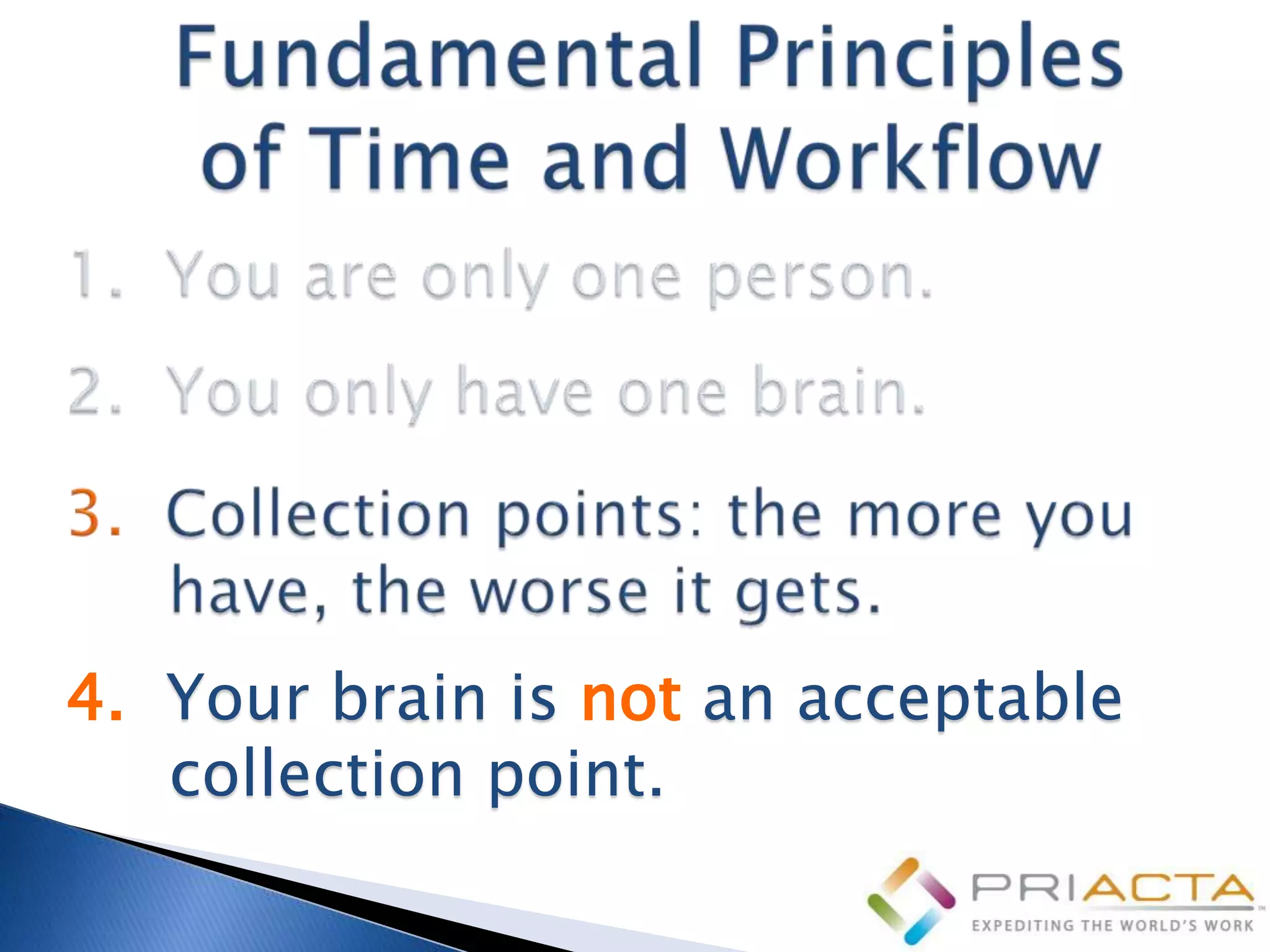 4. Your brain is not an acceptable
   collection point.
 