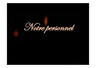 Présentations - Restaurant Trois barils 