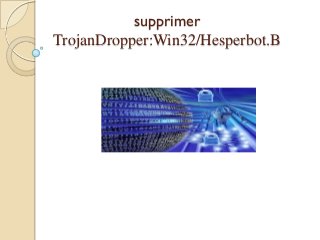 supprimer
TrojanDropper:Win32/Hesperbot.B

 