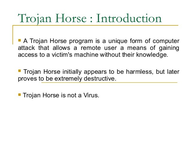 trojan horse virus definition
