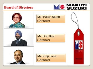 Board of Directors
Ms. Pallavi Shroff
(Director)

Mr. D.S. Brar
(Director)

Mr. Kinji Saito
(Director)

 