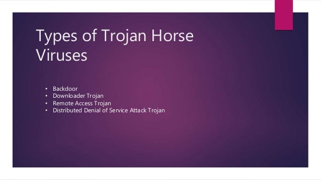 types of trojan virus