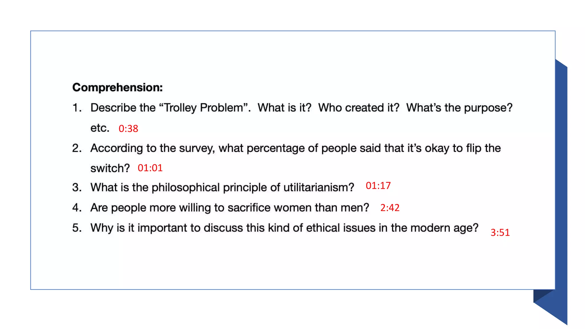 0:38
01:01
01:17
2:42
3:51