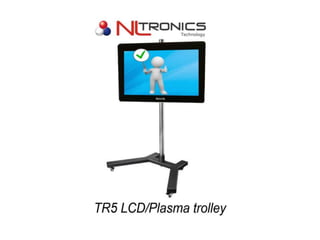 beeldscherm Trolley presentatie door nltronics