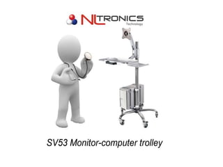 beeldscherm Trolley presentatie door nltronics