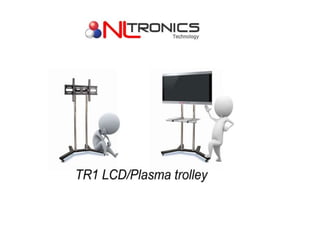 beeldscherm Trolley presentatie door nltronics