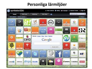 Personliga lärmiljöer
 