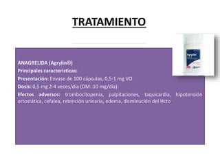 Trombocitopenia Esencial. Enfermedad Hematológica.pptx