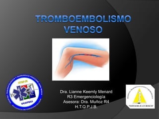 Dra. Lianne Keemly Menard
R3 Emergenciología
Asesora: Dra. Muñoz R4
H.T.Q.P.J.B.

 