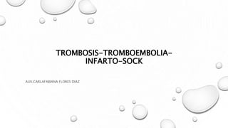 TROMBOSIS-TROMBOEMBOLIA-
INFARTO-SOCK
AUX.CARLAFABIANA FLORES DIAZ
 