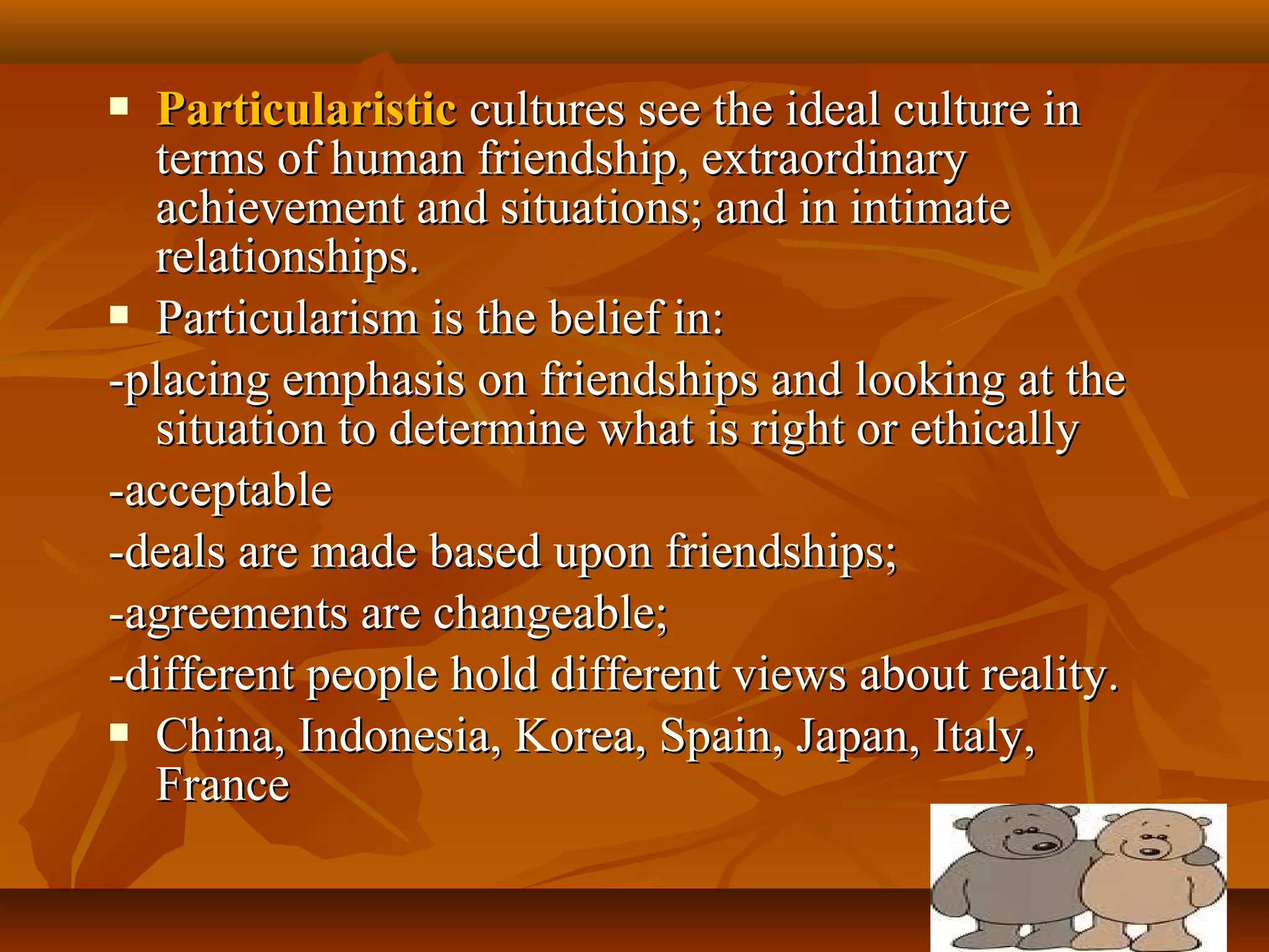 TROMPENAARS DIMENSION : The Seven Dimensions of Culture | PPT