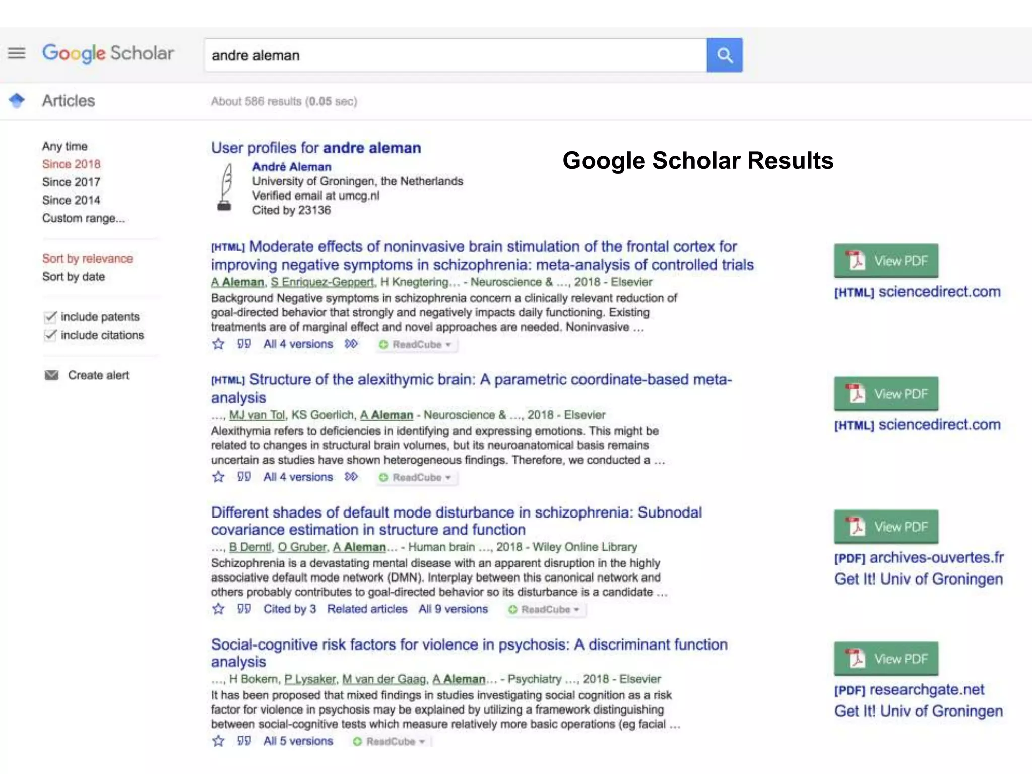 Google Scholar Results
 