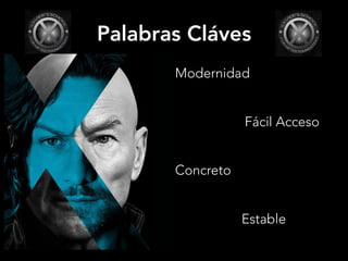 Palabras Cláves
Modernidad
Fácil Acceso
Concreto
Estable
 