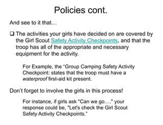 1 Adult in charge certified in First Aid/CPR (with a current certificate in First Aid, including Adult and Child CPR or CPR/AED is present.)