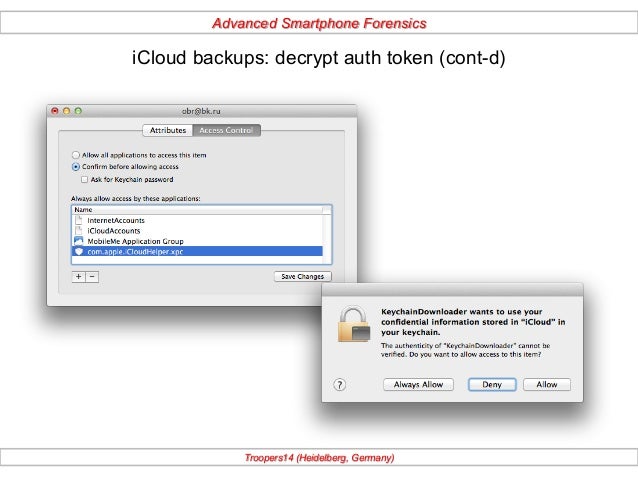 Decrypt Keychain.plist Decrypt Keychain.plist
