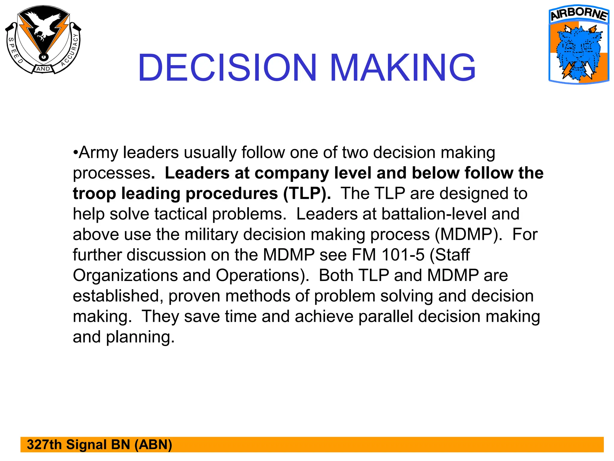 TroopLead militarycategory for human.ppt