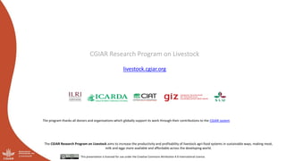 Optimizing the environmental footprint of livestock production