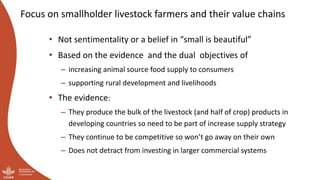 And what should we do today? Developing a research-for-development agenda for livestock