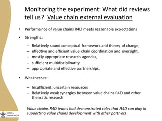 The Livestock and Fish CGIAR Research Program: An experiment to improve agricultural research for development