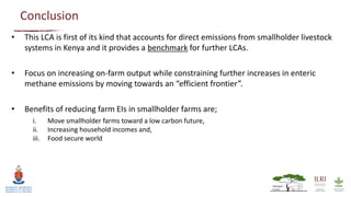 Quantifying greenhouse gas emissions attributable to smallholder livestock systems in western Kenya: Cradle to farm gate life cycle assessment