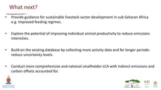 Quantifying greenhouse gas emissions attributable to smallholder livestock systems in western Kenya: Cradle to farm gate life cycle assessment
