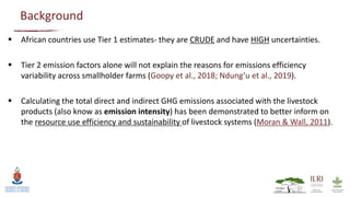 Quantifying greenhouse gas emissions attributable to smallholder livestock systems in western Kenya: Cradle to farm gate life cycle assessment