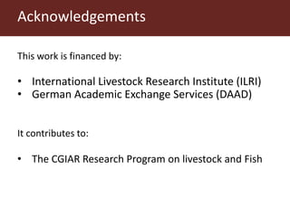 Using dairy hubs to improve farmers’ access to milk markets in Kenya: Gender and its implications