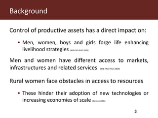 Using dairy hubs to improve farmers’ access to milk markets in Kenya: Gender and its implications
