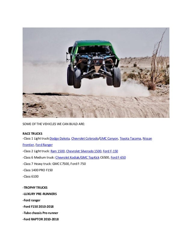 Trophy Truck Fabrication