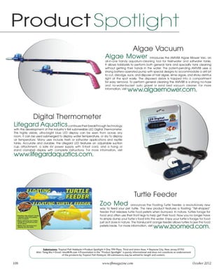 Tropical fish hobbyist october 2012