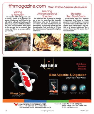 Tropical fish hobbyist october 2012
