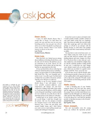 Tropical fish hobbyist october 2012