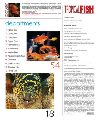 Tropical fish hobbyist october 2012