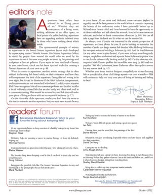 Tropical fish hobbyist october 2012