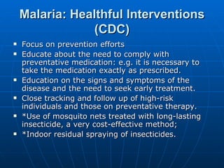 Tropical Disease And Wellness Promotion Healthful Interventions | PPT