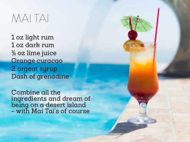What ingredients are in a Mai Tai drink?
