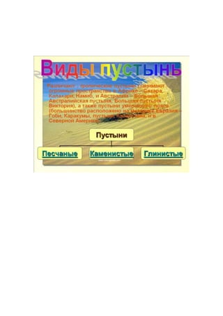 Тропические пустыни