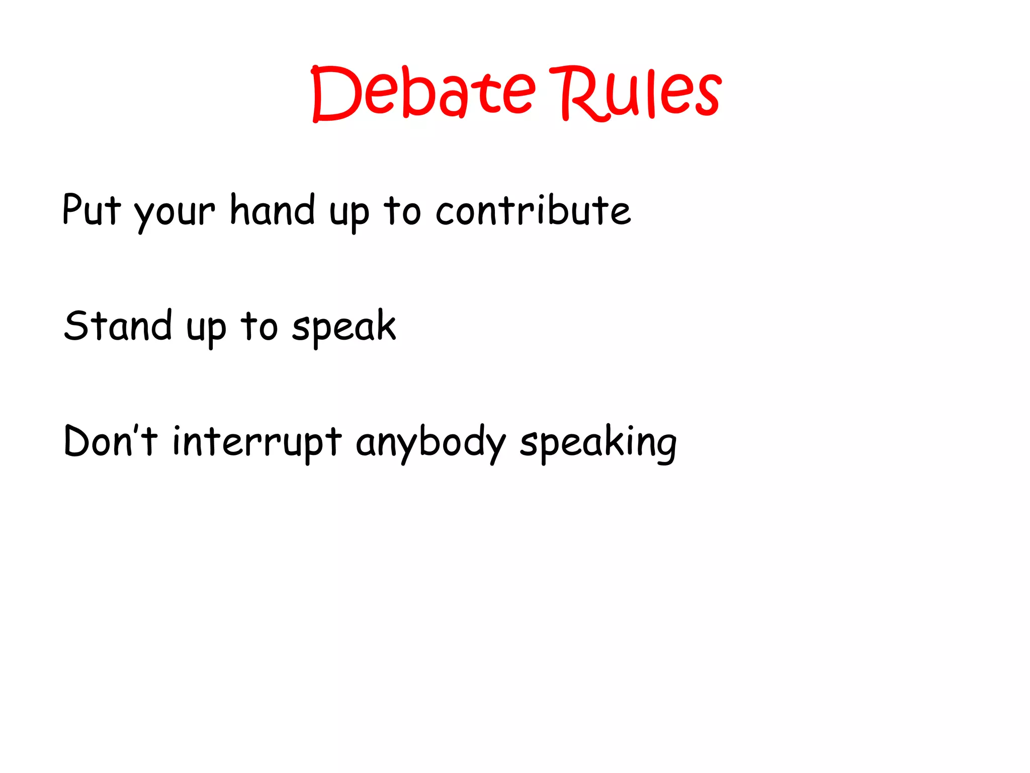 A Class Debate!The left hand side of the class will argue the case that PRIMARY EFFECTS are the worstThe right hand side of the class will argue the case that SECONDARY EFFECTS are the worst.
