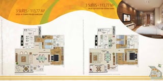 A sugestão de planta é opcional e vendida separadamente. Sua aquisição não está compreendida no preço da unidade e deverá ser feita no ato da compra. Disponibilidade sujeita ao cronograma de obra. * “Kit gourmet” é opcional e vendido
               separadamente. Sua aquisição não está compreendida no preço da unidade. Confira o “kit gourmet” disponível para sua unidade no memorial descritivo.




                                                                                                                         *
                                                                                                                                                                                                                                                           OPÇãO DE PLANTA POR JOSÉ MARCELINO
                                                                                                                                                                                                                                                                                                3 SUÍTES - 113,77 M²




Ilustração artística do apartamento de 3 suítes com opção de planta por José Marcelino - 113,77 m² de área privativa.




               A sugestão de planta é opcional e vendida separadamente. Sua aquisição não está compreendida no preço da unidade e deverá ser feita no ato da compra. Disponibilidade sujeita ao cronograma de obra. * “Kit gourmet” é opcional e vendido
               separadamente. Sua aquisição não está compreendida no preço da unidade. Confira o “kit gourmet” disponível para sua unidade no memorial descritivo.
                                                                                                                         *
                                                                                                                                                                                                                                                                                                               OPÇãO DE PLANTA POR CRISTINA CHAVES
                                                                                                                                                                                                                                                                                                                                                 3 SUÍTES - 113,77 M²




Ilustração artística do apartamento de 3 suítes com opção de planta por Cristina Chaves - 113,77 m² de área privativa.
                                                                                                                                                                             do apartamento padrão de 3 suítes.
                                                                                                                                                                            Perspectiva ilustrada da Suíte Master
 