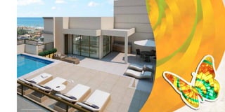 Perspectiva ilustrada do pavimento superior da Cobertura.
 